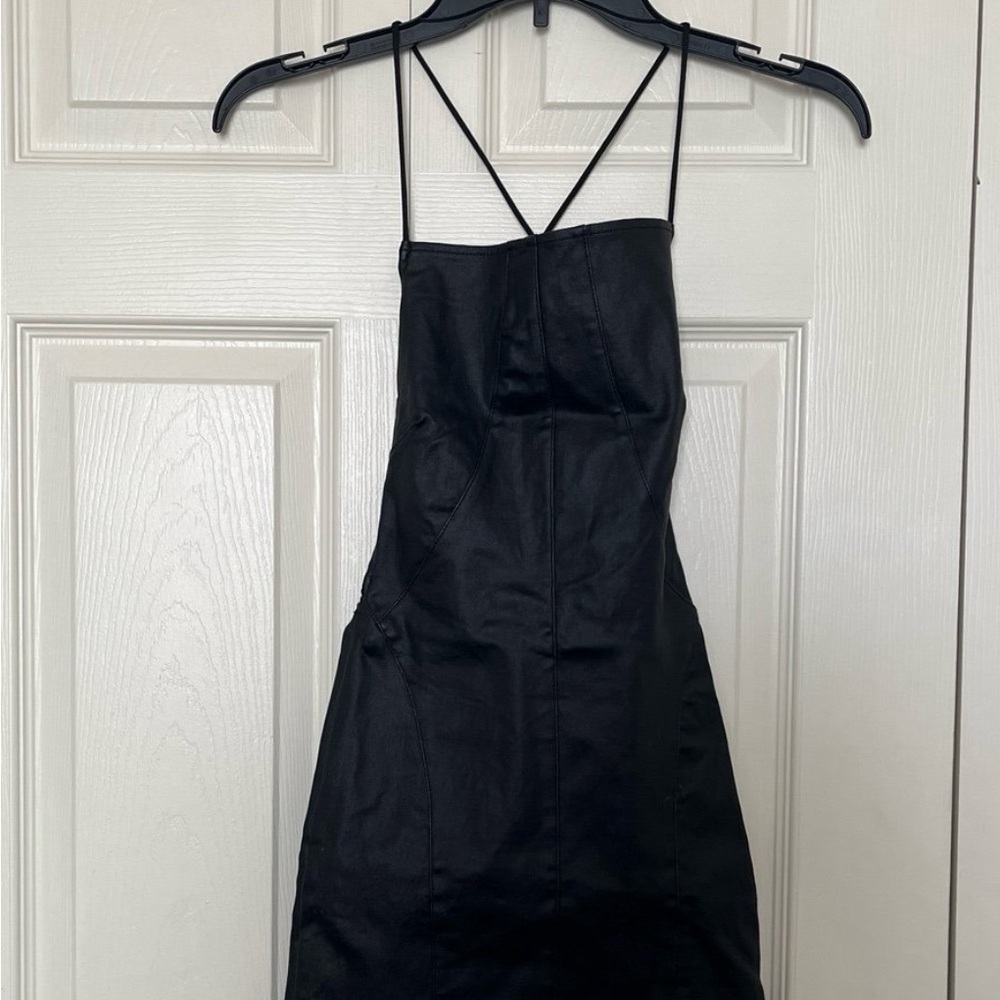 Edikted Black Strappy Mini Slip Dress
